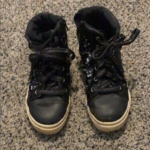 Flip sequin black sneakers